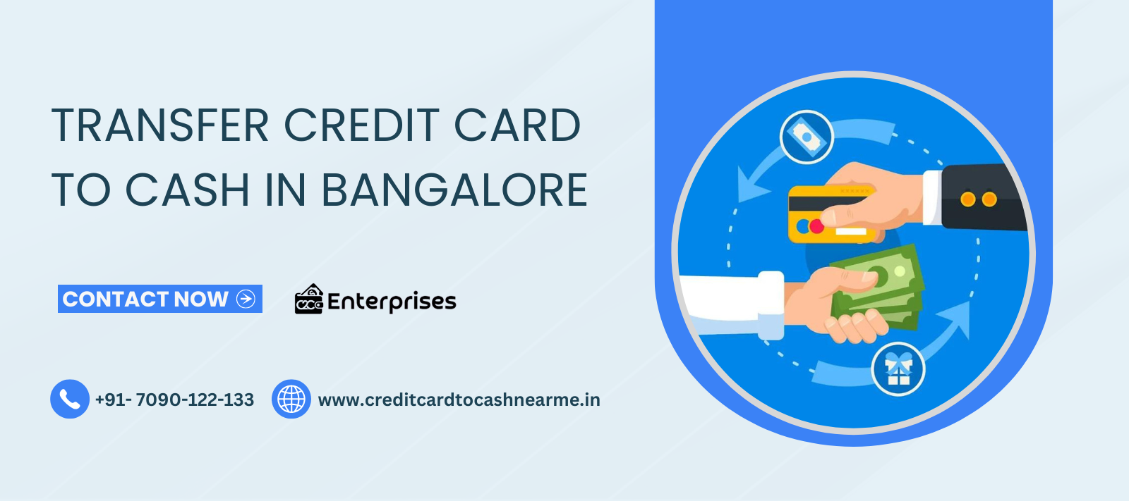 Transfer credit card to cash in Bangalore